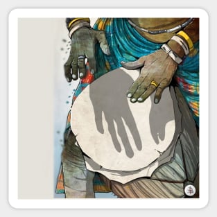 african drums Sticker